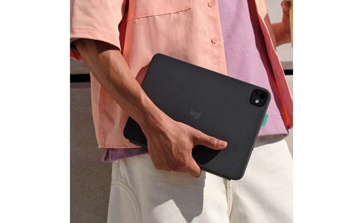 Logitech Flip Folio for iPad Pro 11 inch M4 & Air 11 inch M2/M3 & 5th Gen (Graphite) 920013409