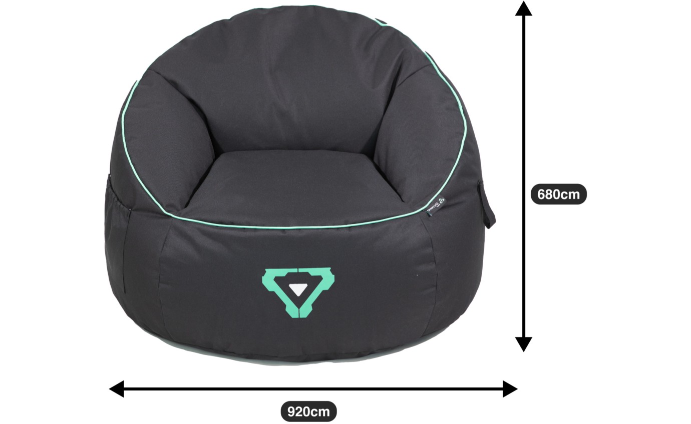 Laser Gaming Bean Bag with Headphone Strap & Side Pocket PCOTUBEB555