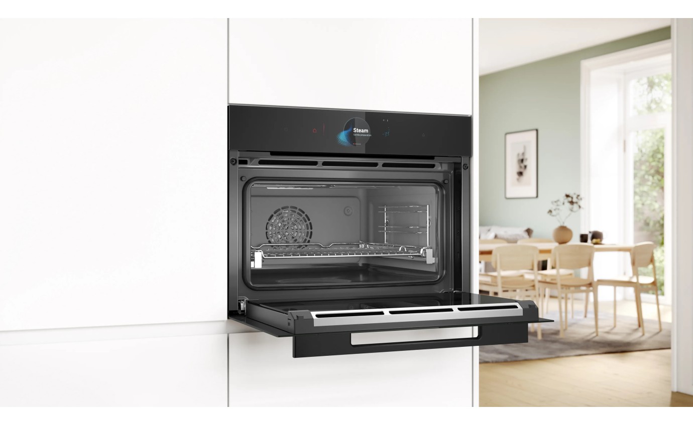 Bosch 60cm Built-In Compact Oven with Steam Function CSG958DB1
