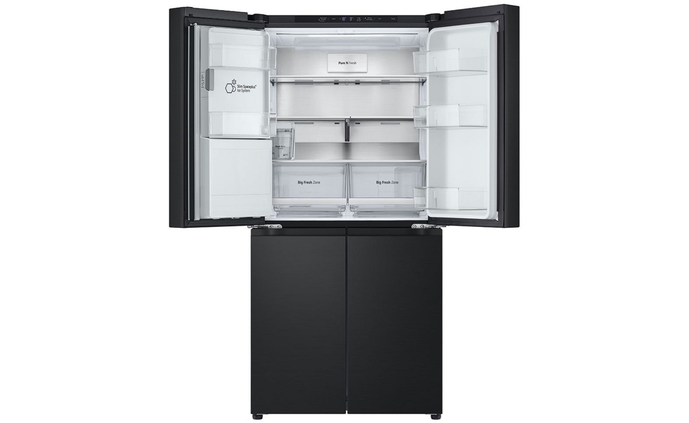 LG 508L Slim French Door Fridge (Matte Black) GFLN500MBL