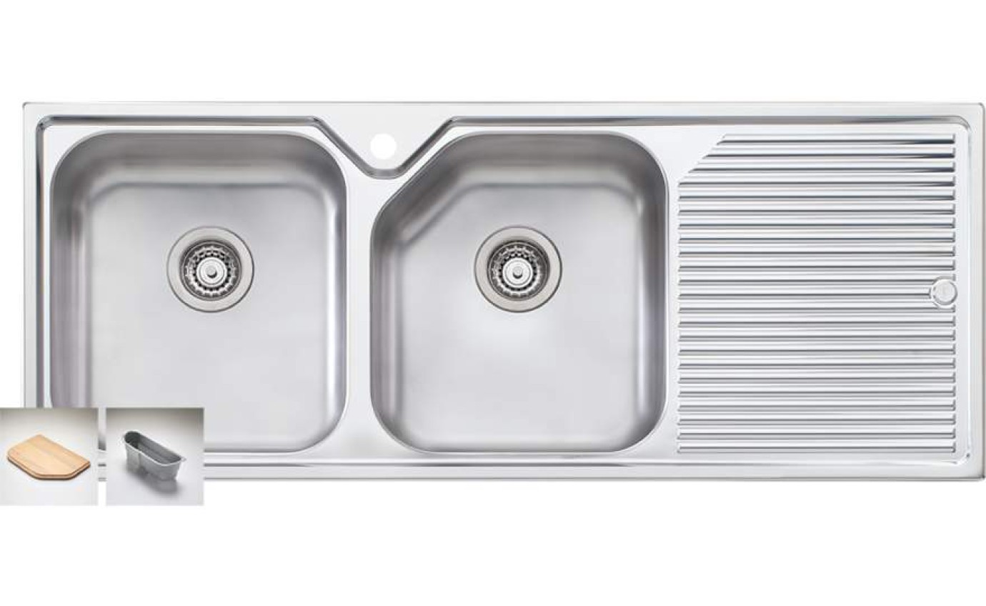 Oliveri Nu-Petite Double Bowl Sink NP6711TH