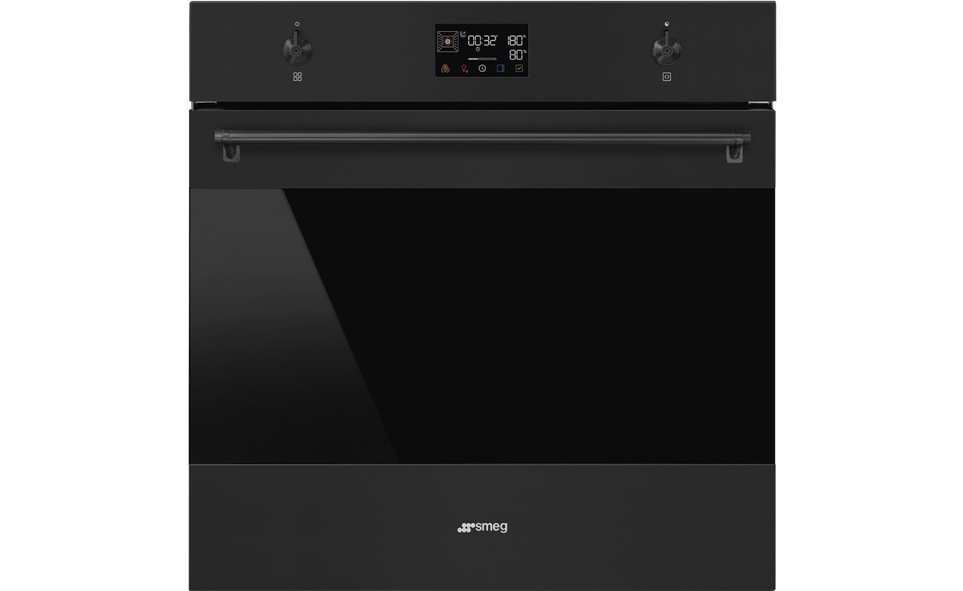 Smeg 60cm Classic Thermoseal Pyrolytic Oven with EvoScreen - Matte Black SOPA6302TN