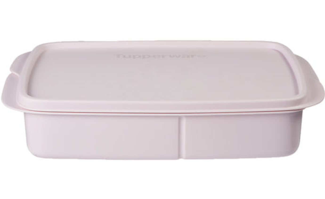 Tupperware Divided Rectangle Lunch Box 1L (Pink) TUPP0028