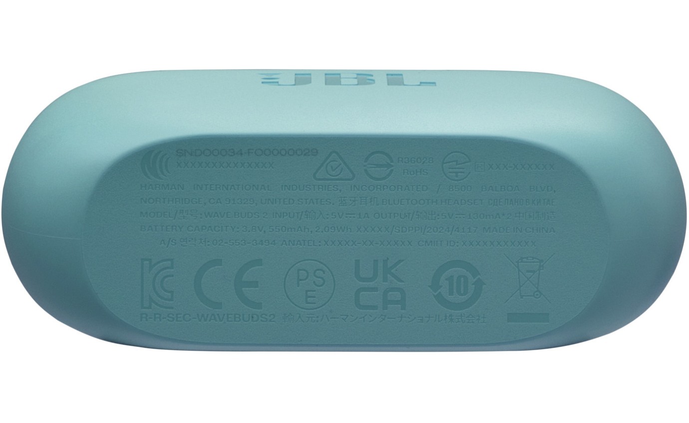 JBL Wave Buds 2 TWS Noise Cancelling In-Ear Headphones (Blue) JBLWBUDS2BLU