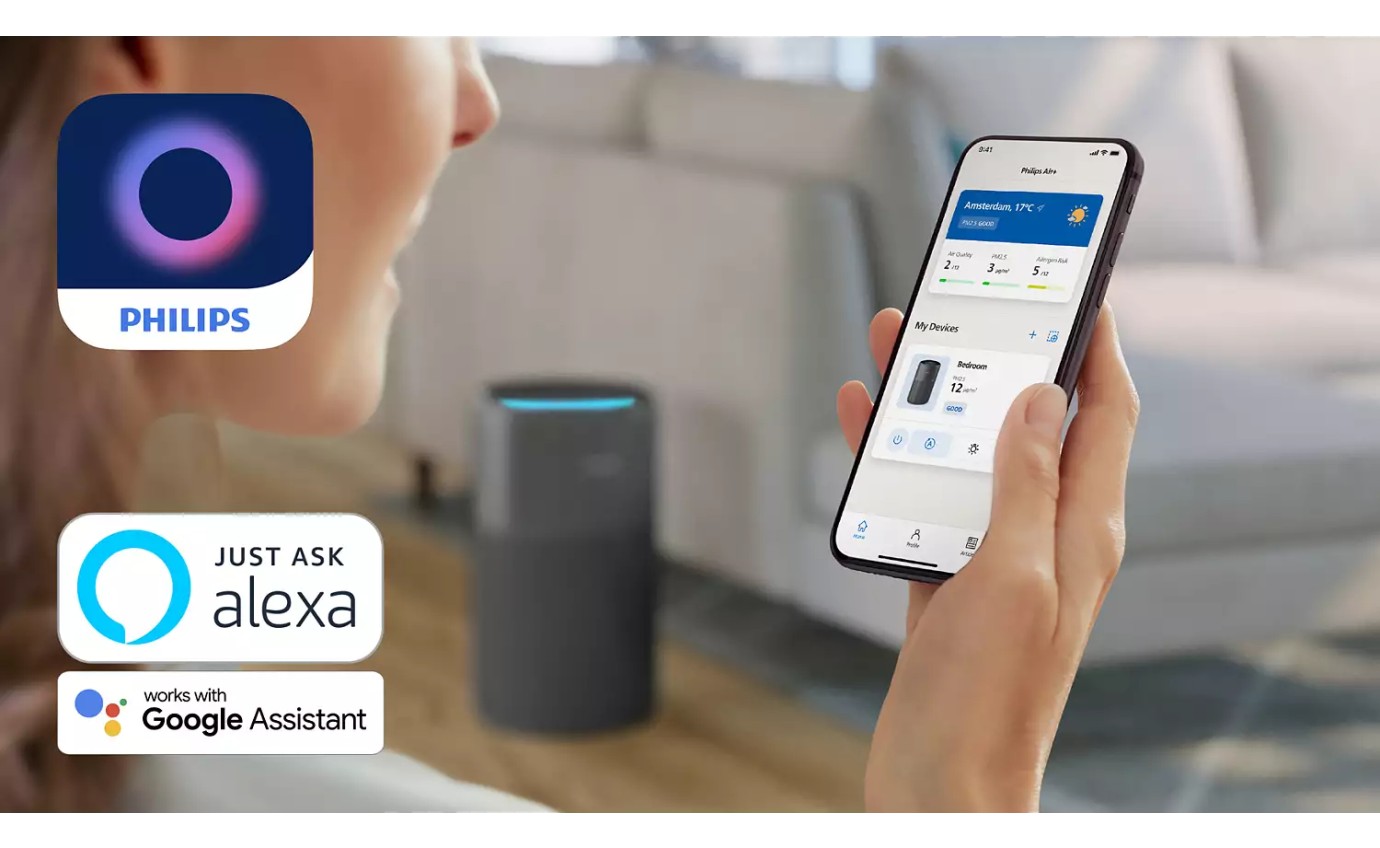 Philips PureProtect Quiet 2200 Series Smart Air Purifier (Dark Slate) AC222113