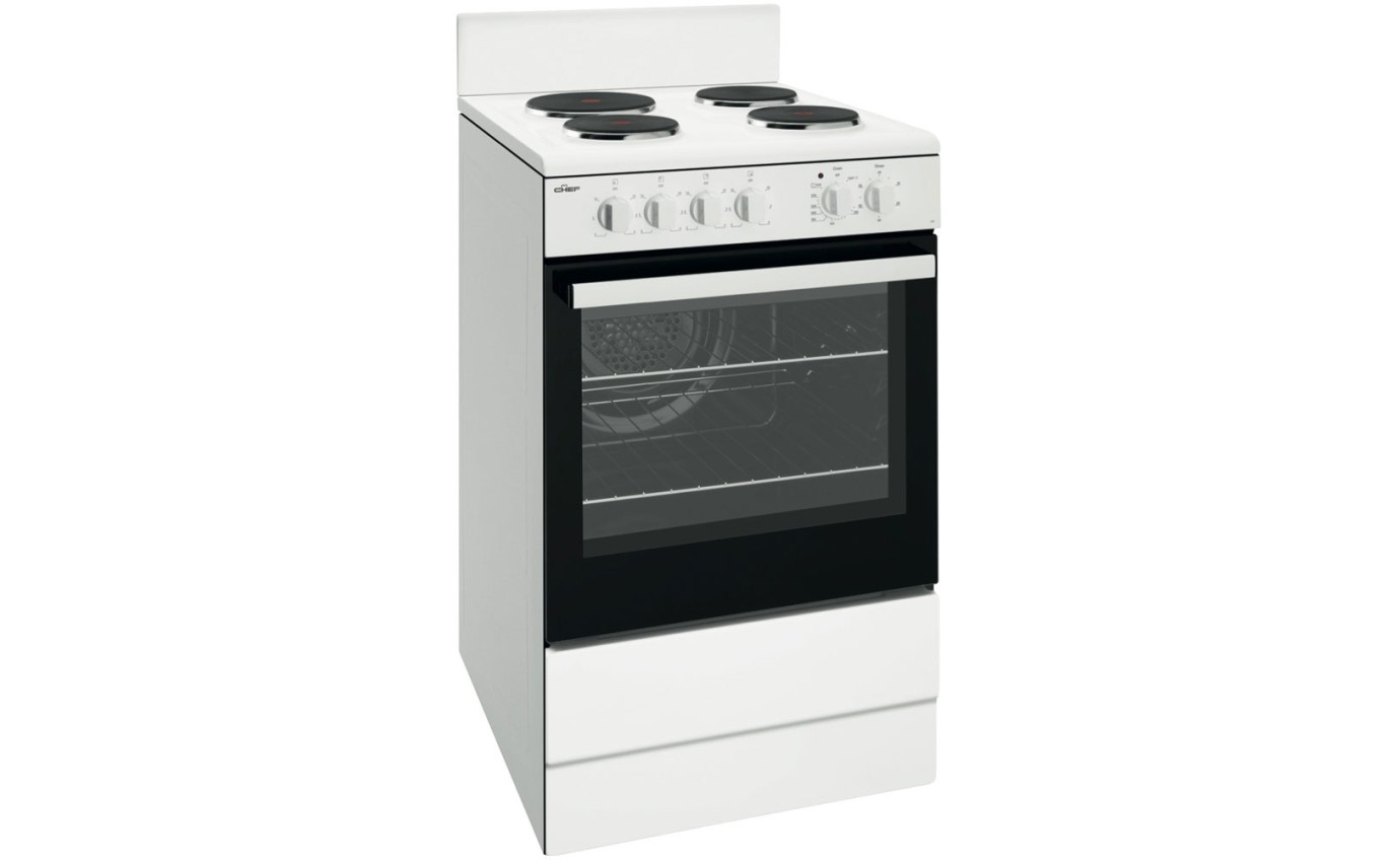 Chef 54cm Freestanding Electric Cooker CFE536WB Retravision