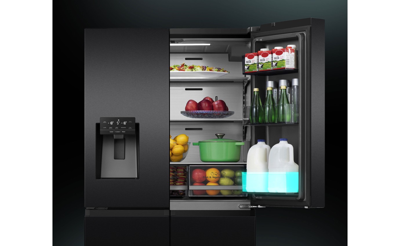 Hisense 585L French Door Refrigerator (Dark Stainless Steel) HRCD586TBWB