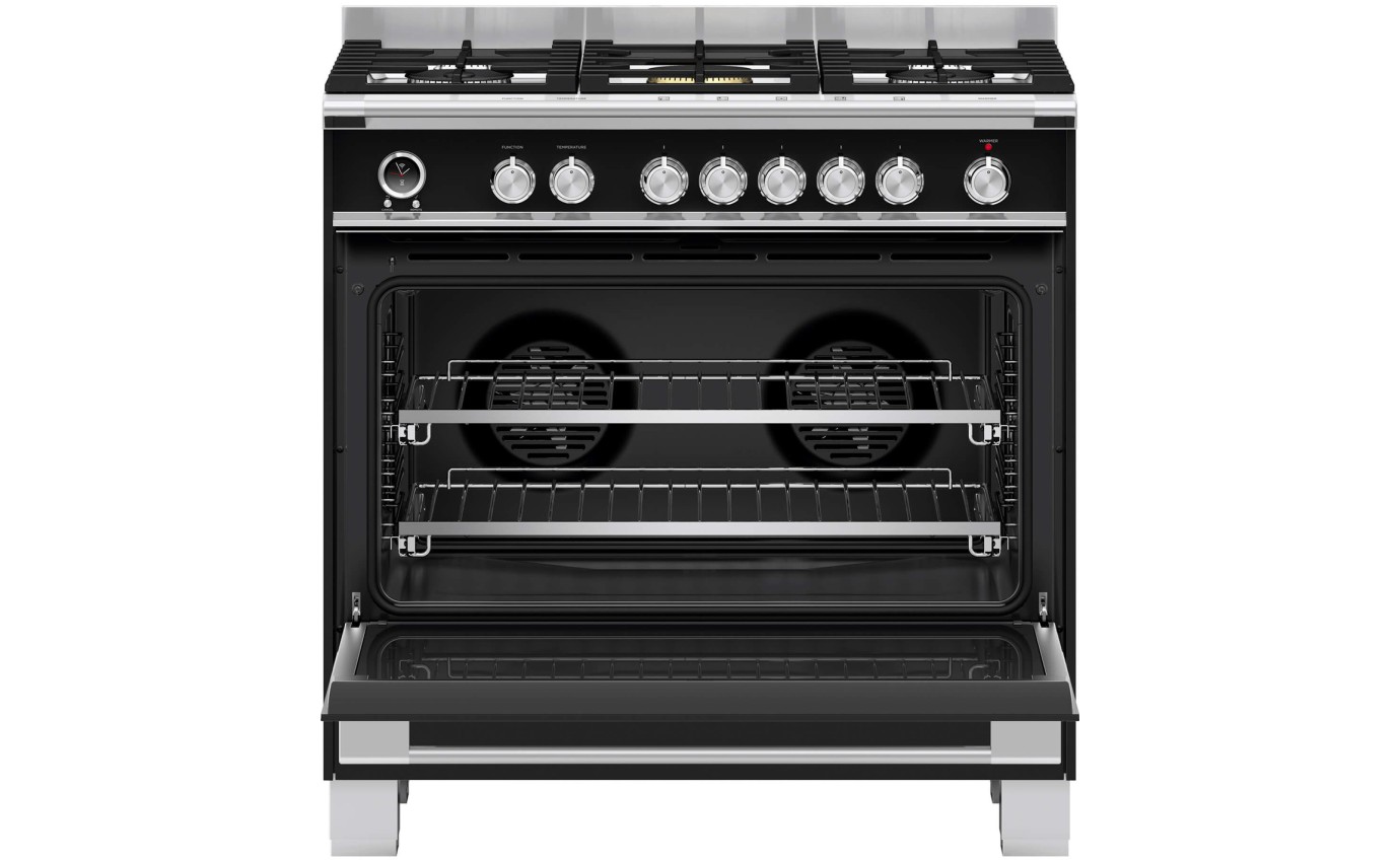 Fisher & Paykel 90cm Series 9 Classic 5 Burner Dual Fuel Pyrolytic Cooker OR90SCG6B1