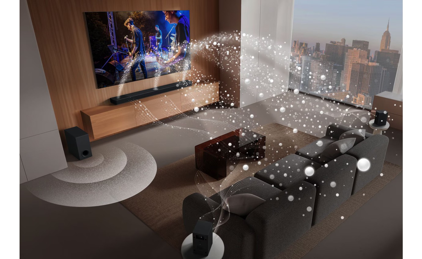 LG 5.1.3ch Home Theatre Sound Bar with Rear Speakers S80TR