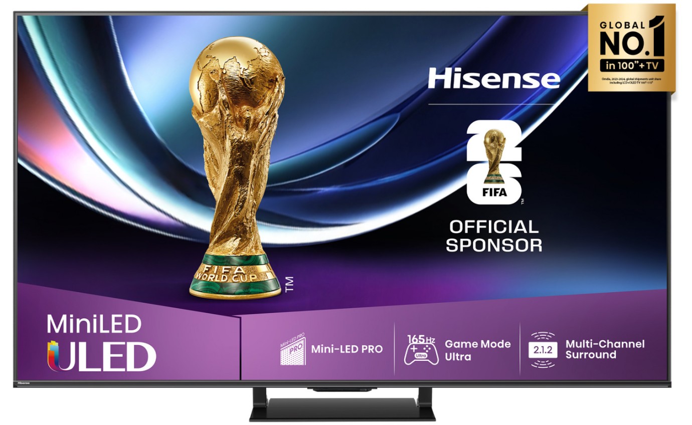 Hisense 85 inch U7QAU ULED Mini LED 4K 165Hz Smart TV 85U7QAU