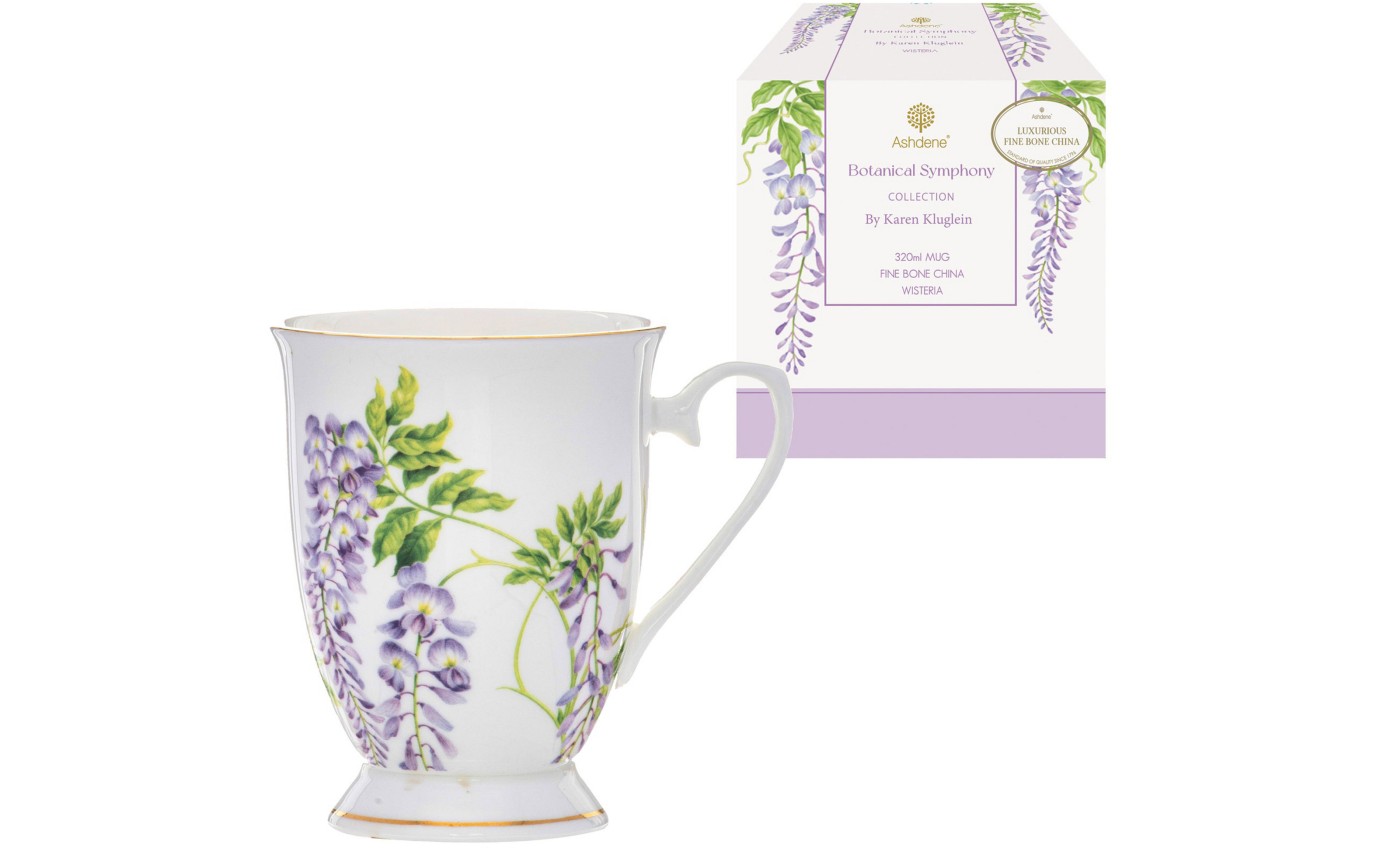 Ashdene Botanical Symphony Footed Mug (Wisteria) 521709