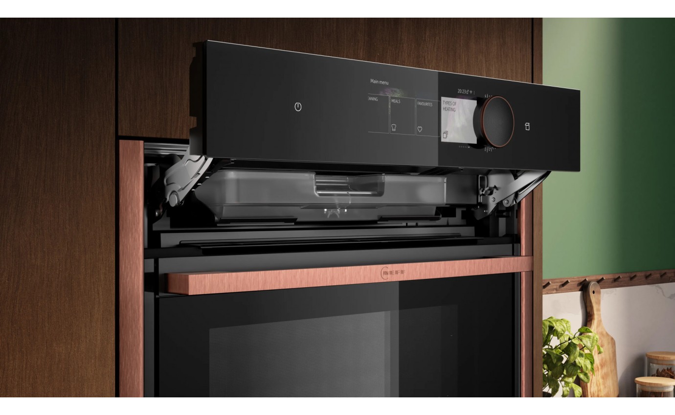 Neff 60cm N 90 Built-in Pyrolytic Oven with Added Steam Function (Metallic Silver) B69VY7MY0AMS