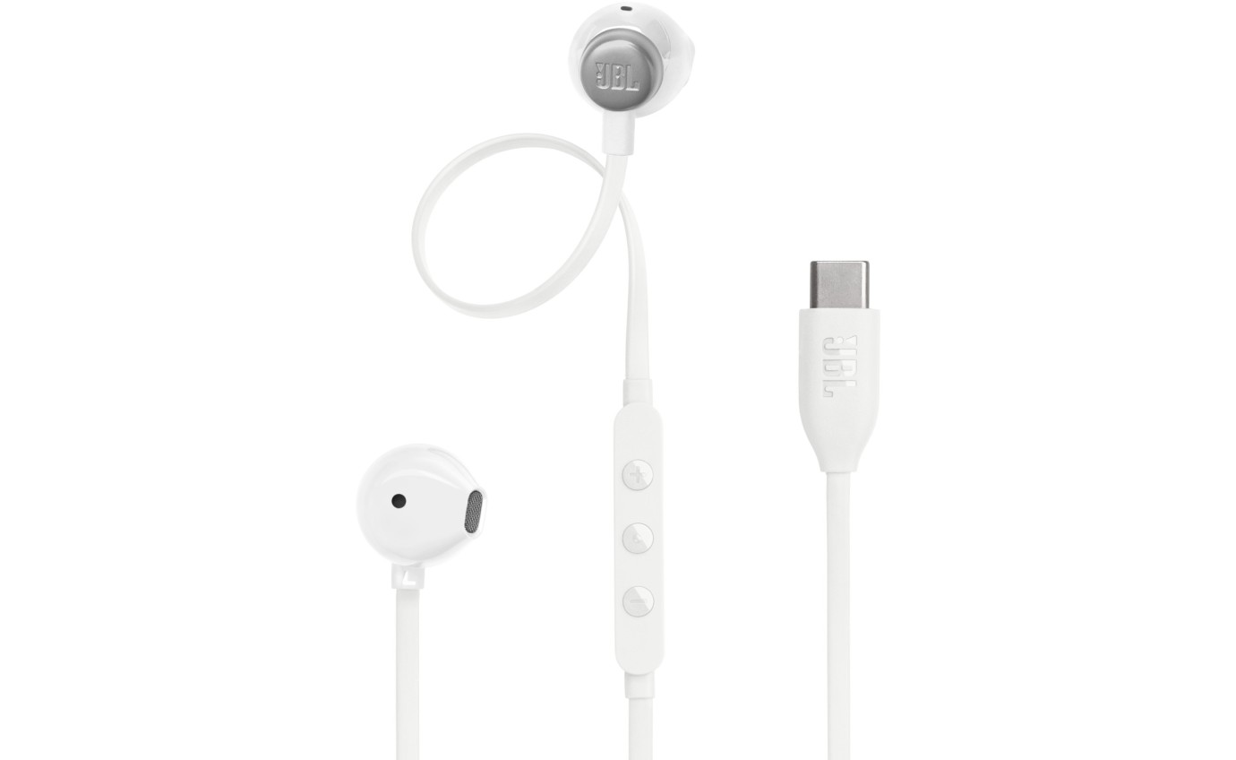 JBL Tune 305C USB-C In-Ear Headphones (White) JBLT305CWHT