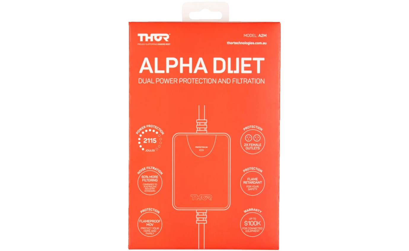 Thor Alpha Duet 2 Outlet Power Protection and Filtration A2M