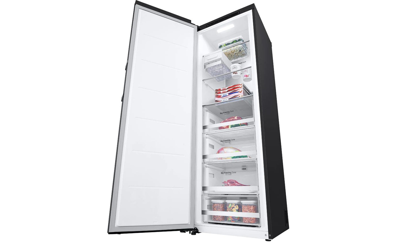 LG 324L Pigeon Pair Upright Freezer (Matte Black) GPF324MBL