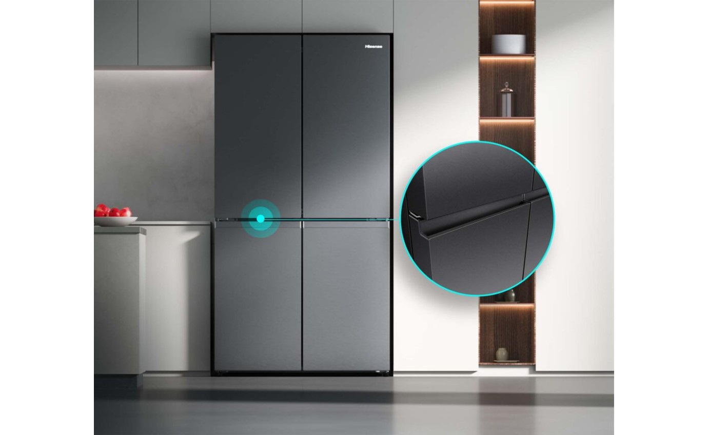 Hisense 647L PureFlex Quad Door Fridge (Dark Stainless Steel) HRCD640TB