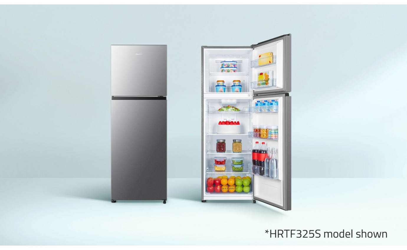 Hisense 326L Top Mount Fridge (Silver) HRTF325S
