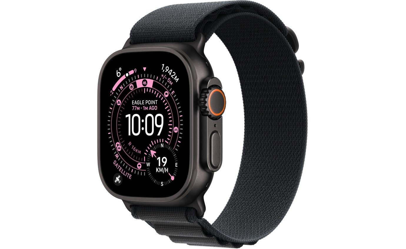 Apple Watch Ultra 3 49mm Black Titanium Case with Black Alpine Loop (Large) MF0X4XA