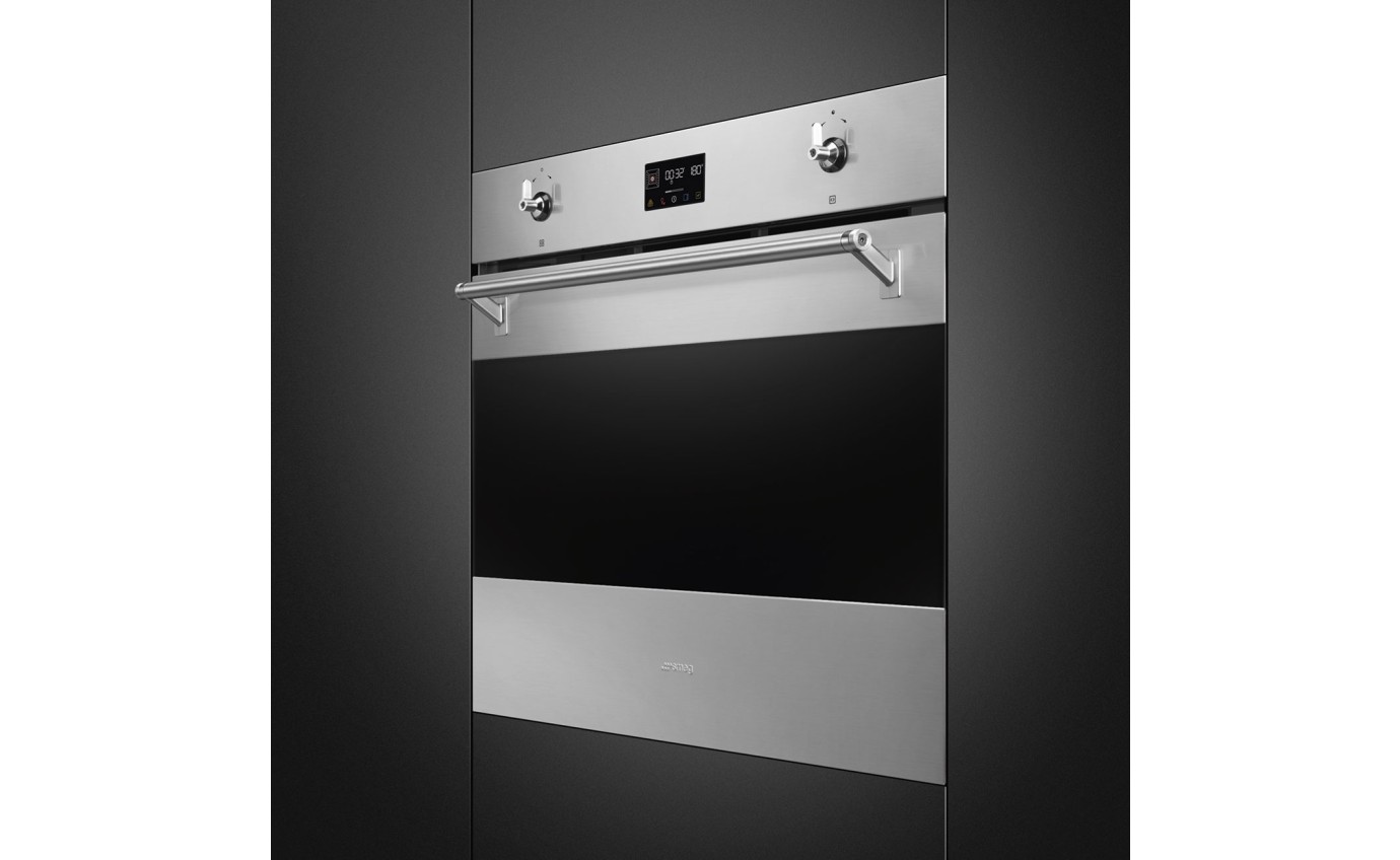 Smeg 76cm Classic Thermoseal Pyrolytic Oven - Stainless Steel SOPA3302TPX