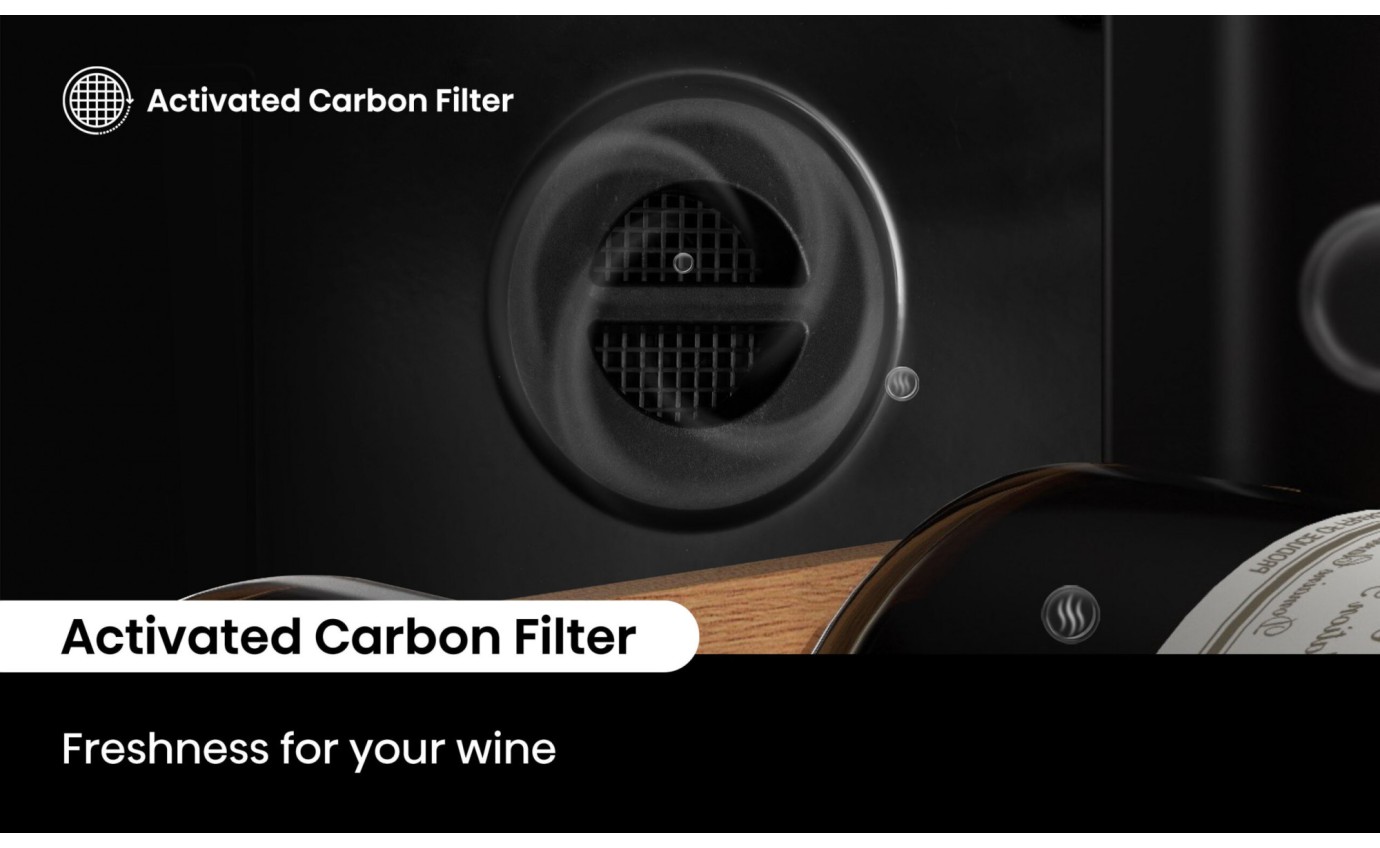 Hisense 46 Bottle Dual Zone Wine Cabinet (Black) HRWC46B