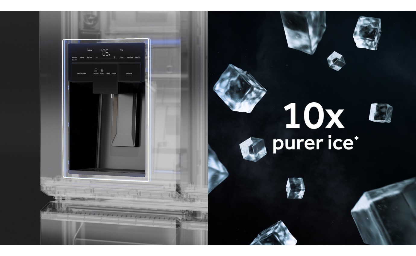 Haier 601L 600 Series Quad Door Refrigerator Freezer (Black) HRF680YZC