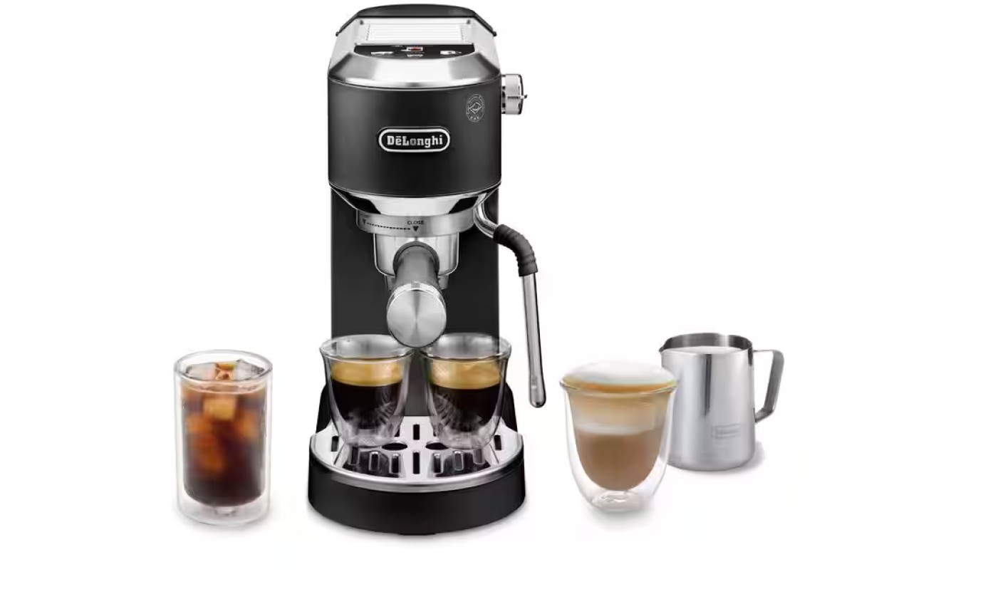DeLonghi Dedica Duo Manual Coffee Machine (Black) EC890BK