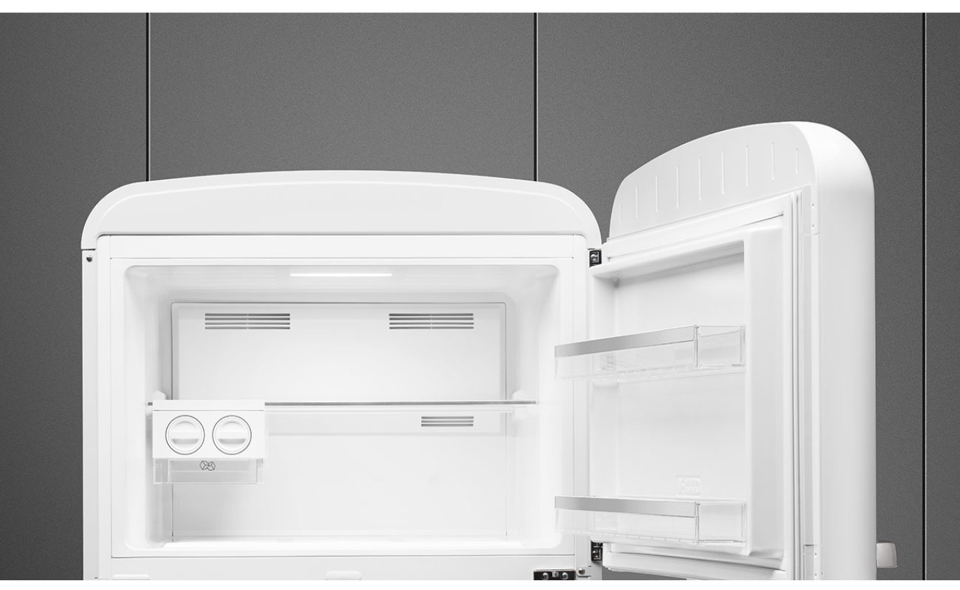 Smeg 524L 50s Style Retro Top Mount Fridge (White) FAB50RWH5AU