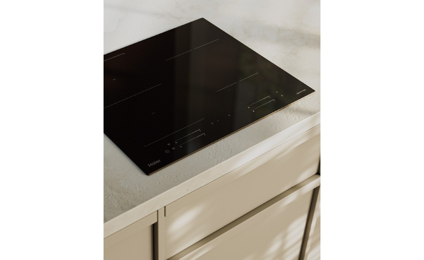 Haier 60cm 500 Series Induction Cooktop (Black Glass) HCI604FTB4