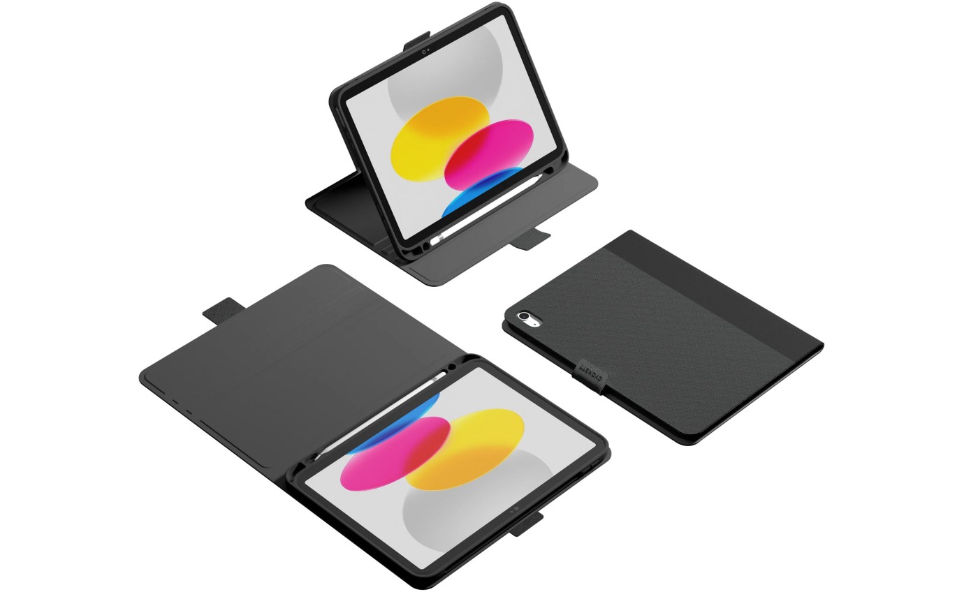 Cygnett TekView Protective Case with Apple Pencil Holder for iPad 11th Gen (A16) & 10th Gen [Black] 11901289900