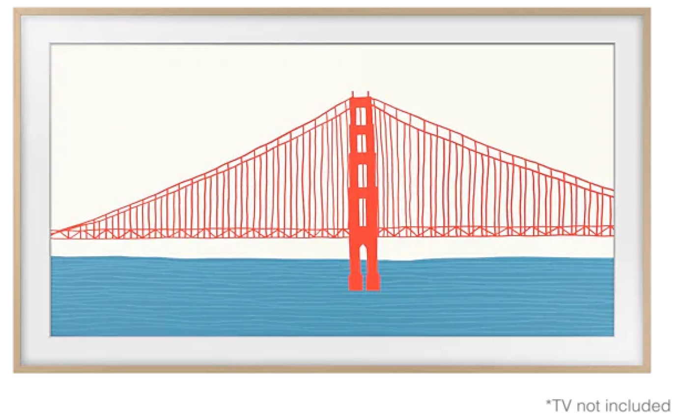 Samsung 65 inch Modern Bezel for The Frame TV 2021/2022 (Teak) VGSCFA65TKBRU
