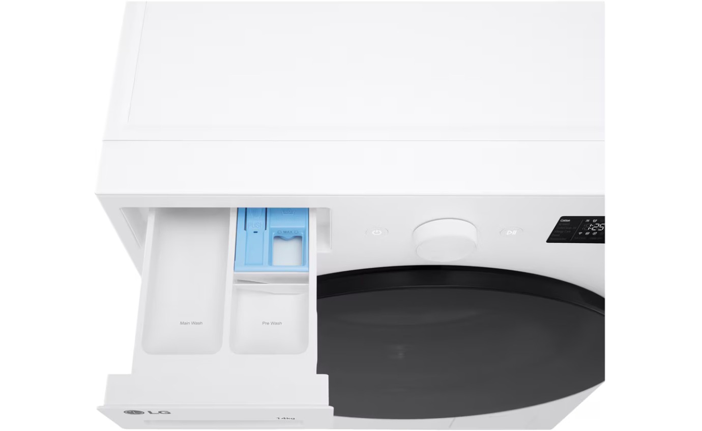 LG 14kg Series XL Steam+ Front Load Washing Machine (Matte White) WXLS1014WX