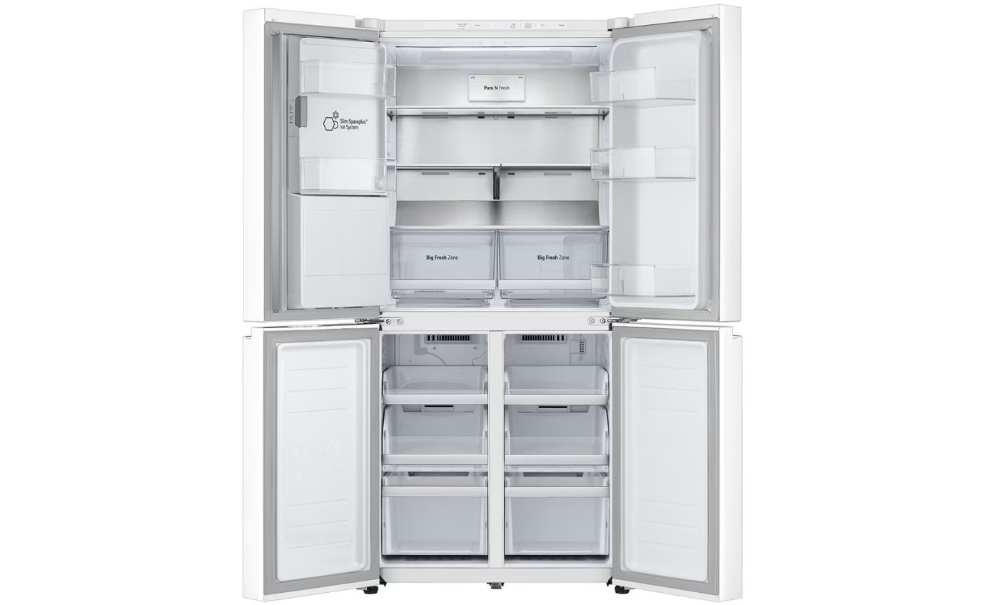 LG 506L Quad Door Fridge (White) GFL500MWH