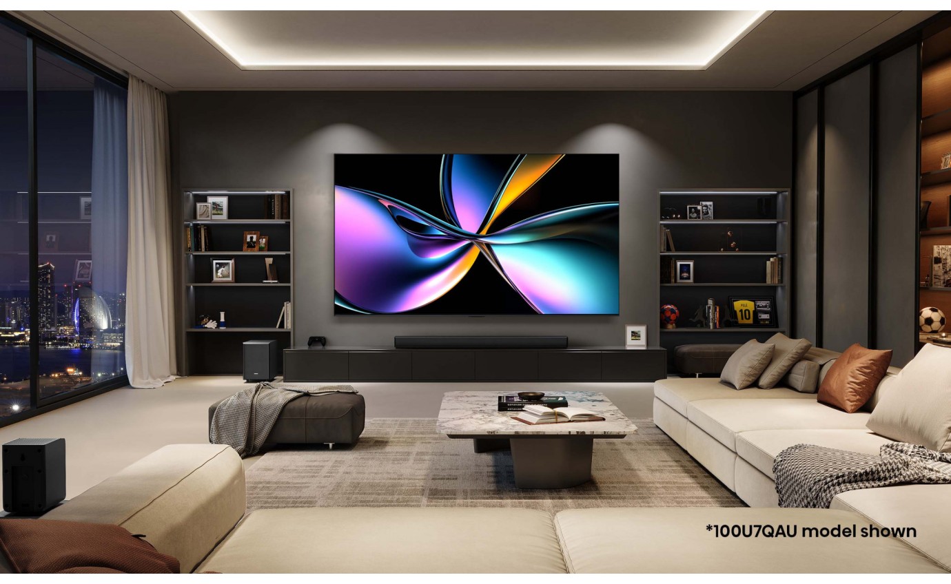 Hisense 100 inch U7QAU ULED Mini LED 4K 165Hz Smart TV 100U7QAU
