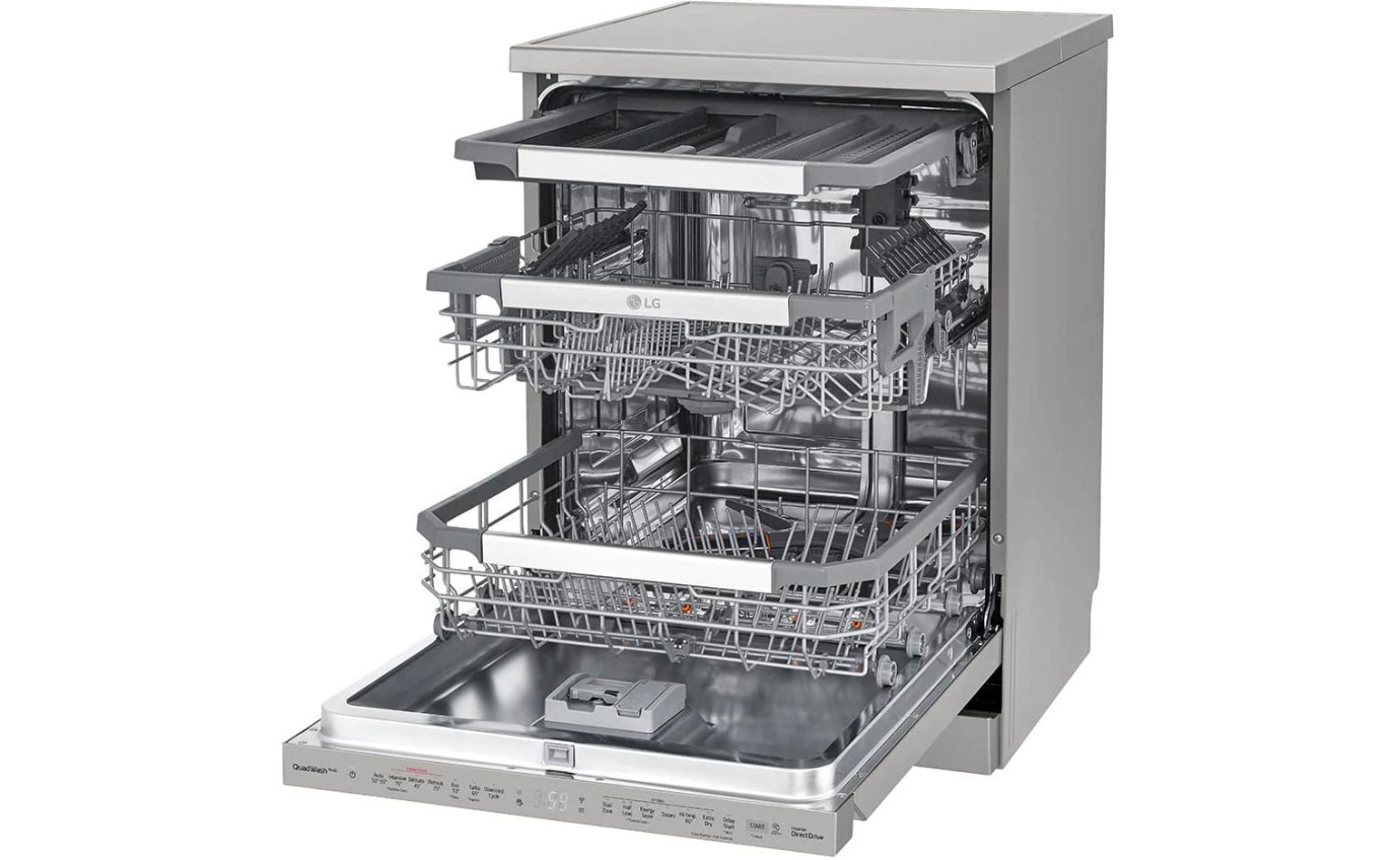 LG 60cm Freestanding Dishwasher (Platinum Steel) XD3A25PS