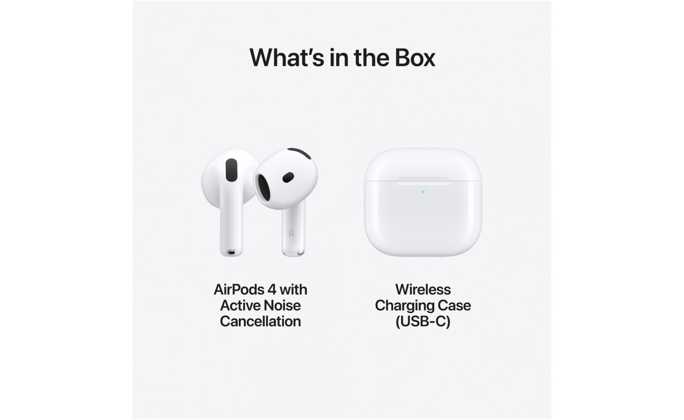 Apple AirPods 4 with Active Noise Cancellation MXP93ZAA