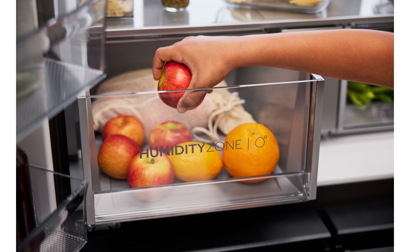 Haier 601L 600 Series Quad Door Refrigerator Freezer (Black) HRF680YZC