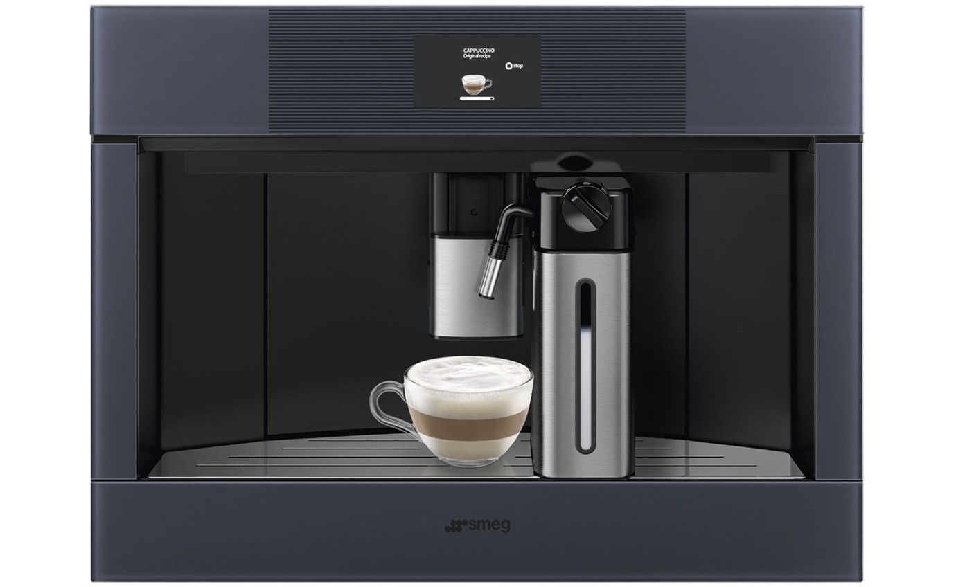 Smeg 45cm Linea Built-in Coffee Machine (Neptune Grey) CMS4104G