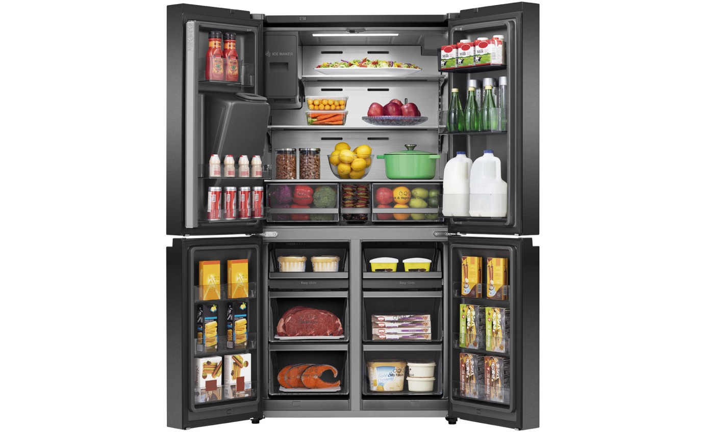 Hisense 585L French Door Refrigerator (Dark Stainless Steel) HRCD586TBWB