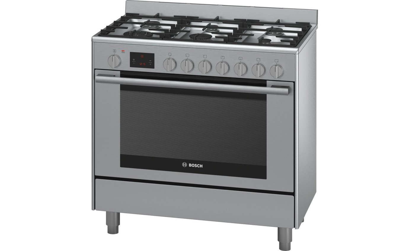 Bosch 90cm Dual Fuel Cooker (Stainless Steel) HSB838357A