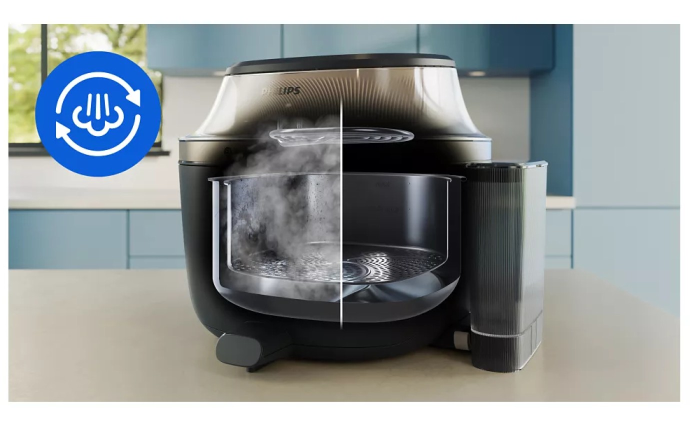 Philips 5000 Series Airfryer with Steam & Rail 7.2L NA54707