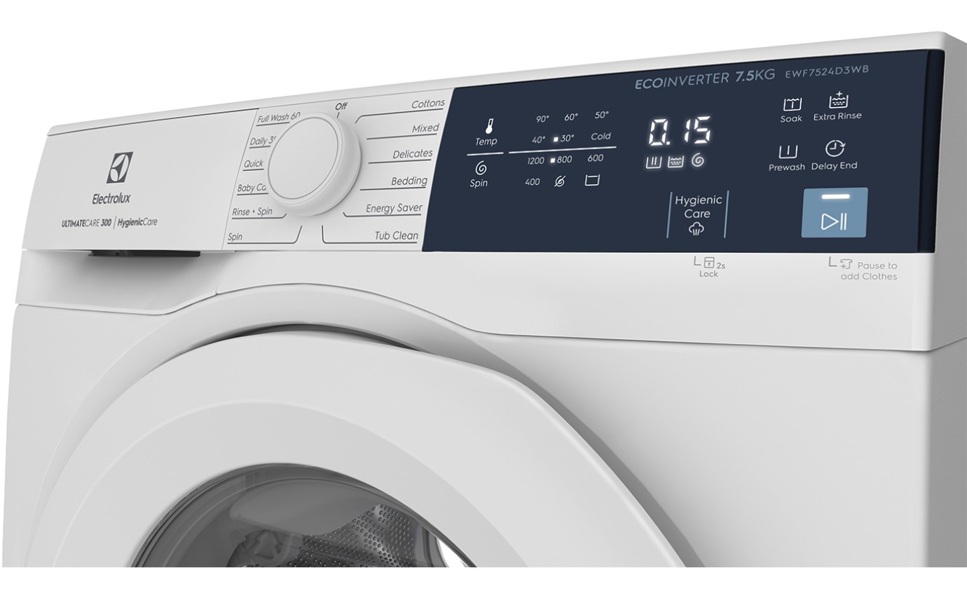 Electrolux 7.5kg Front Load Washing Machine EWF7524D3WB