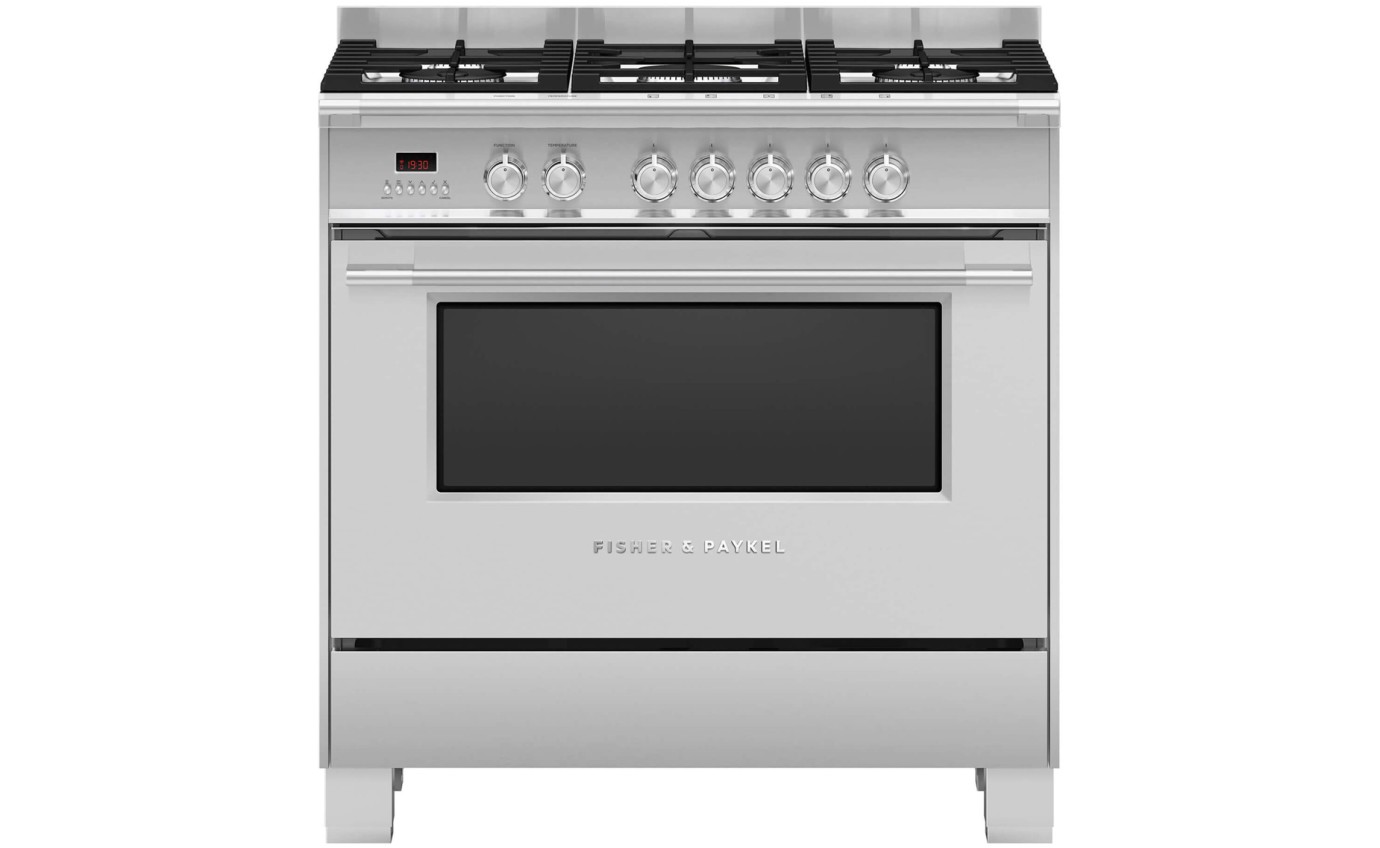 Fisher & Paykel 90cm Series 7 Classic 5 Burner Dual Fuel Cooker OR90SCG4X1