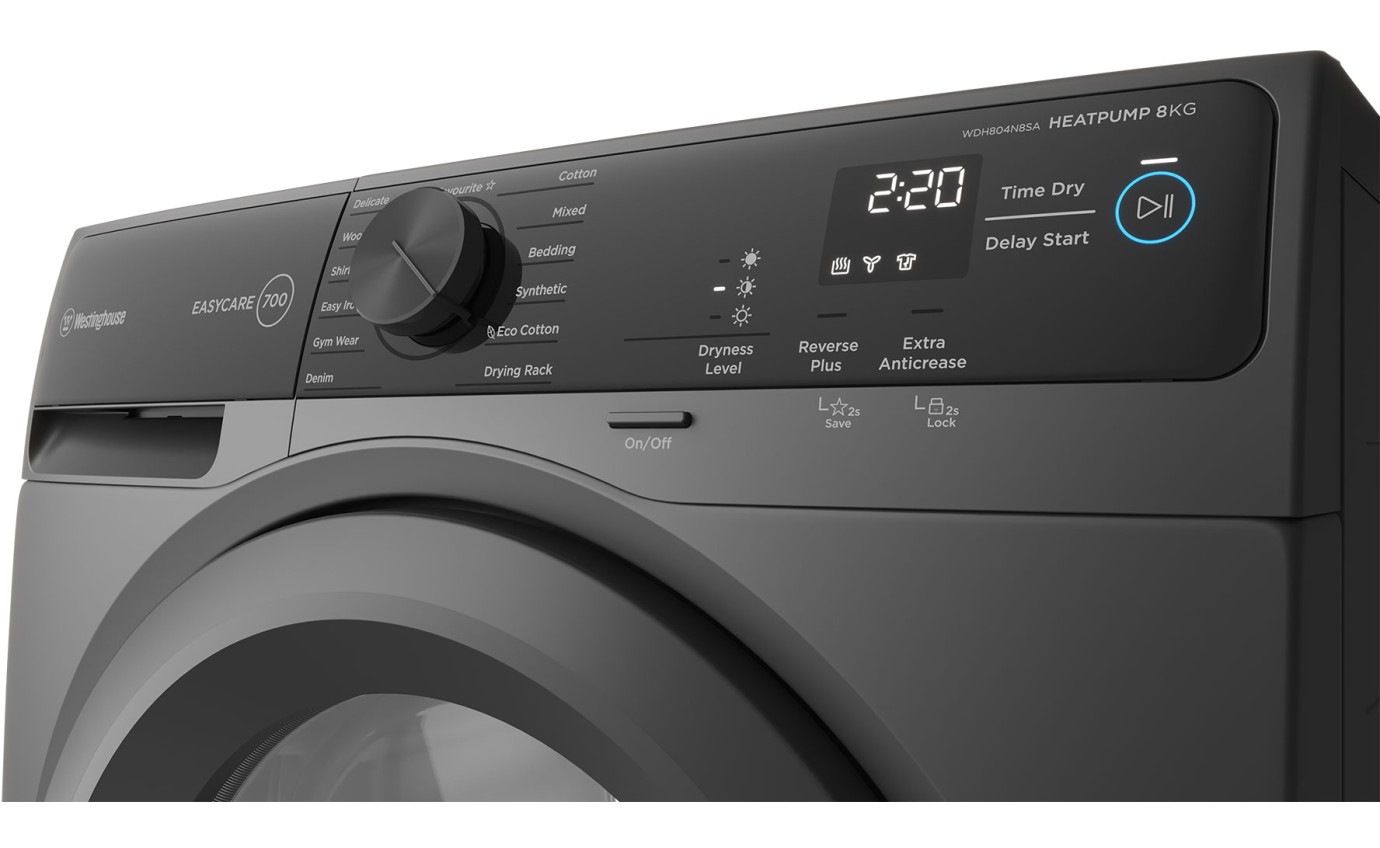 Westinghouse 8kg Heat Pump Dryer WDH804N8SA