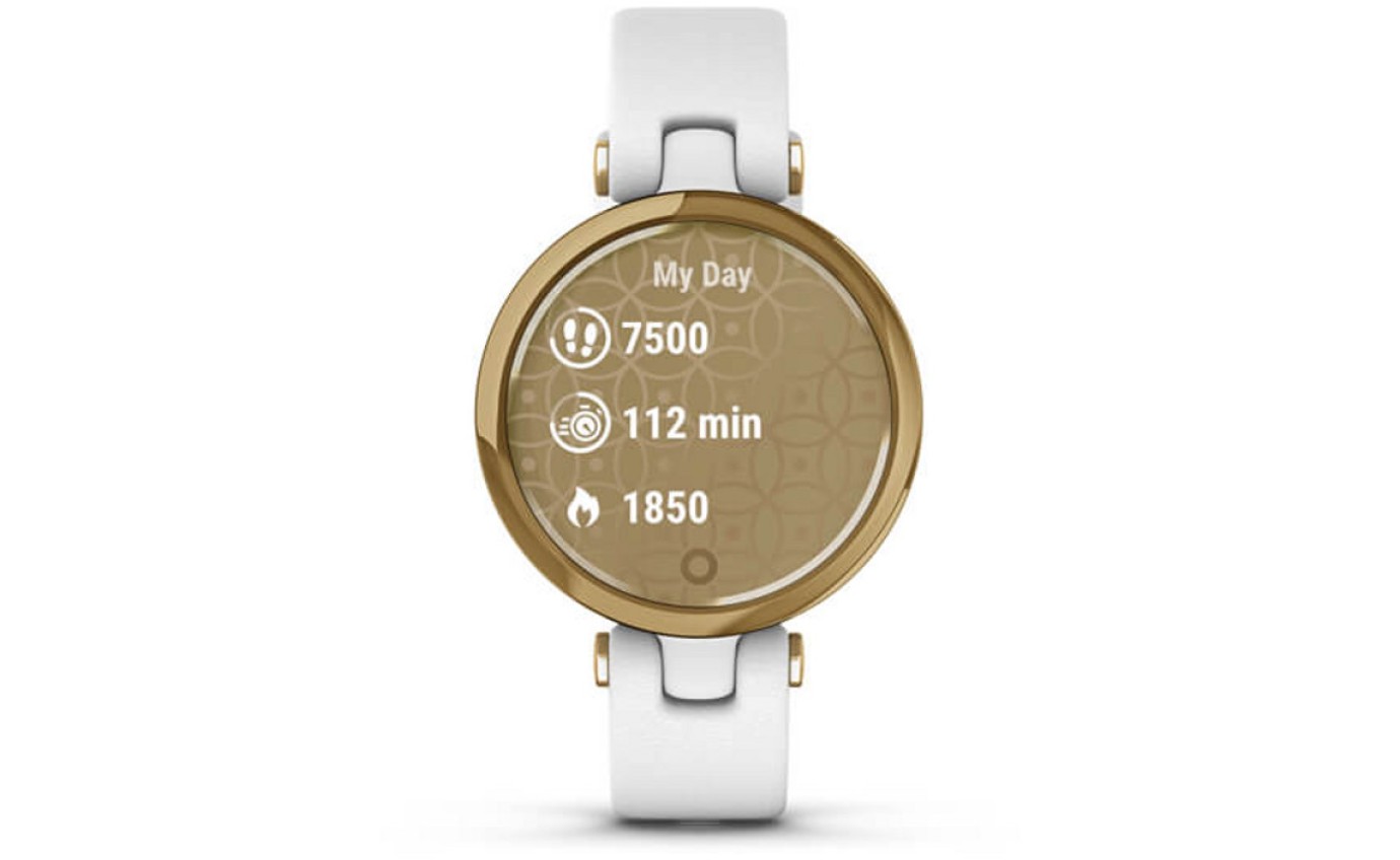 Garmin Lily™ Classic Smartwatch (Light Gold/White) 01002384A3