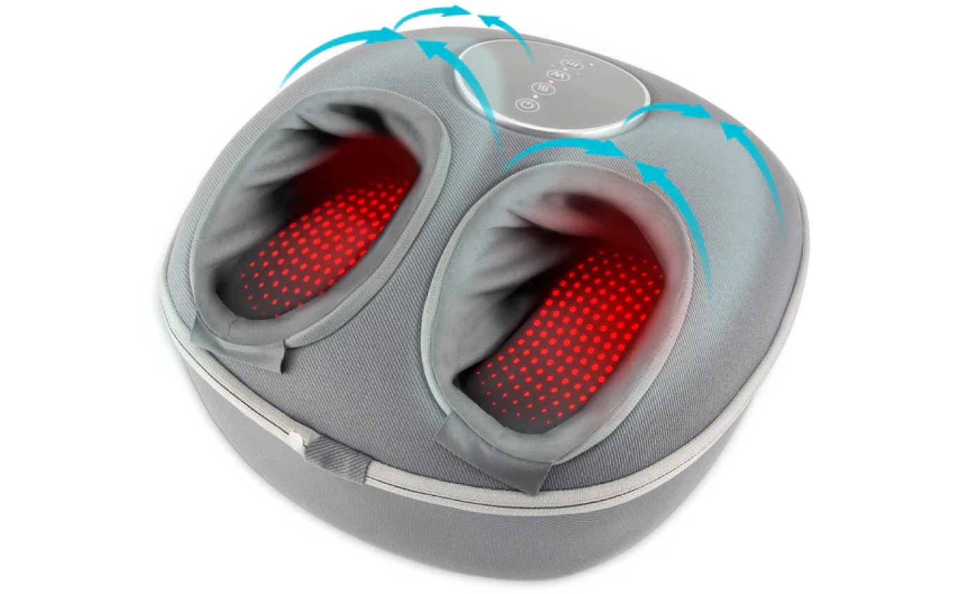 Homedics Shiatsu Air Deluxe Massager with Heat FMS348GYAU