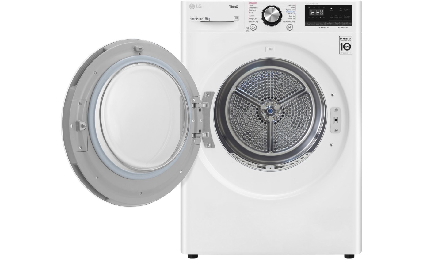 LG 9kg Heat Pump Dryer DVH909W
