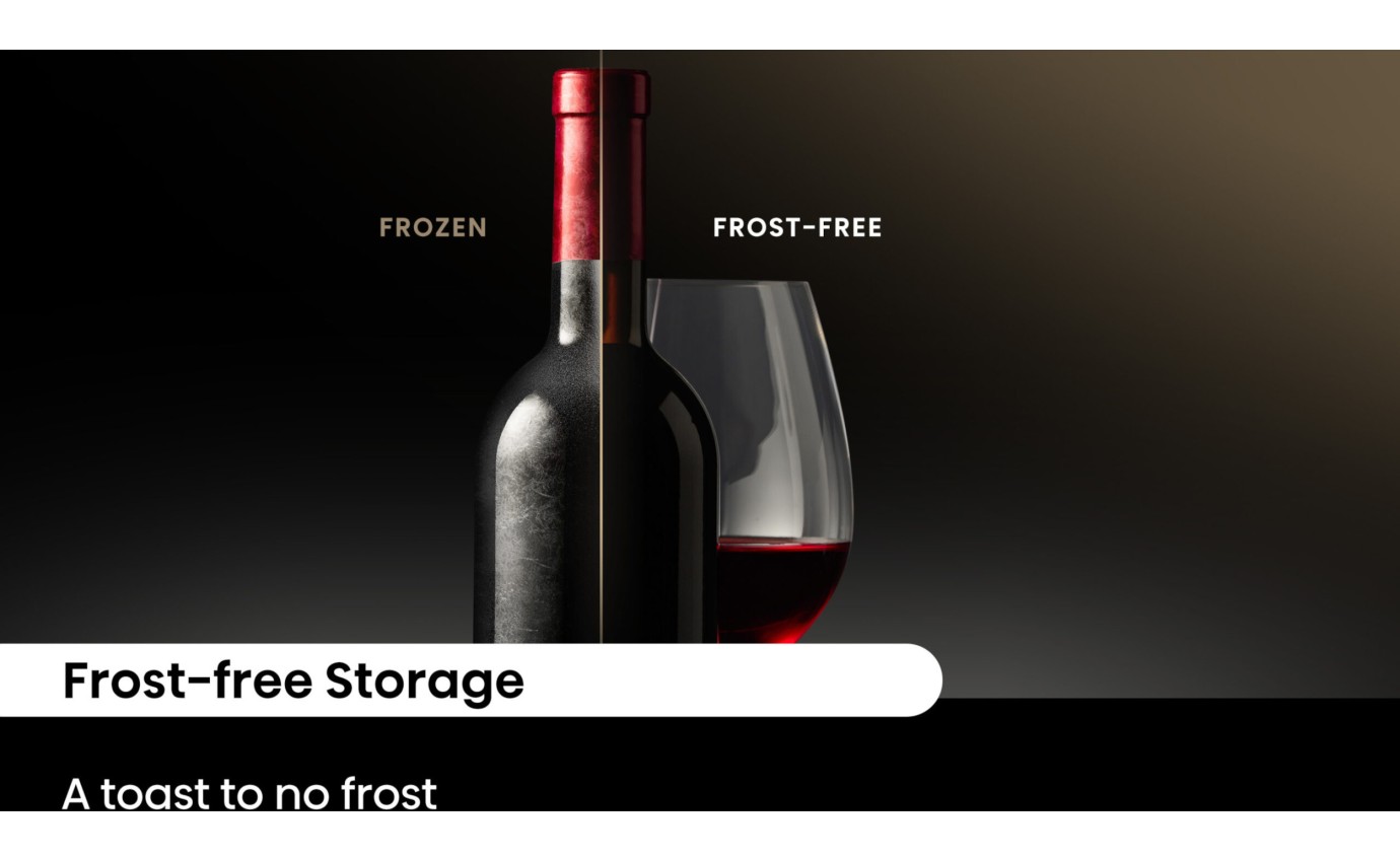 Hisense 108 Bottle Dual Zone Wine Cabinet HRWC108B