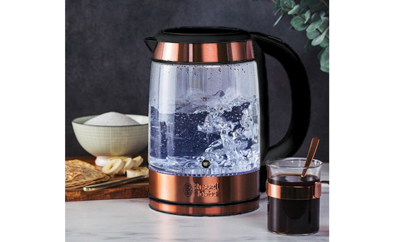 Russell Hobbs Brooklyn Glass Kettle (Copper) RHK172