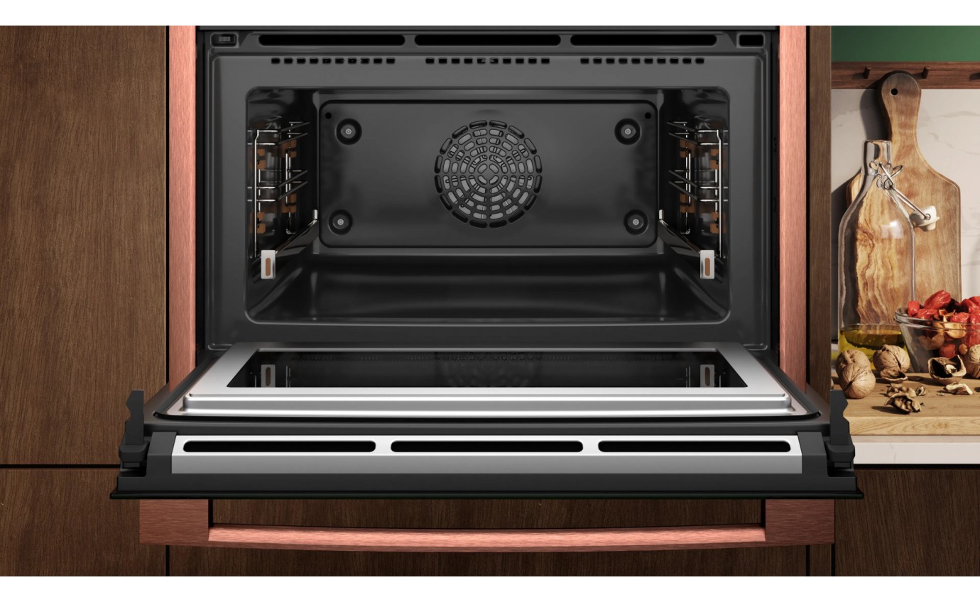 Neff 45cm N 90 Built-in Compact Oven with Microwave Function (Metallic Silver) C29MY7MY0MS