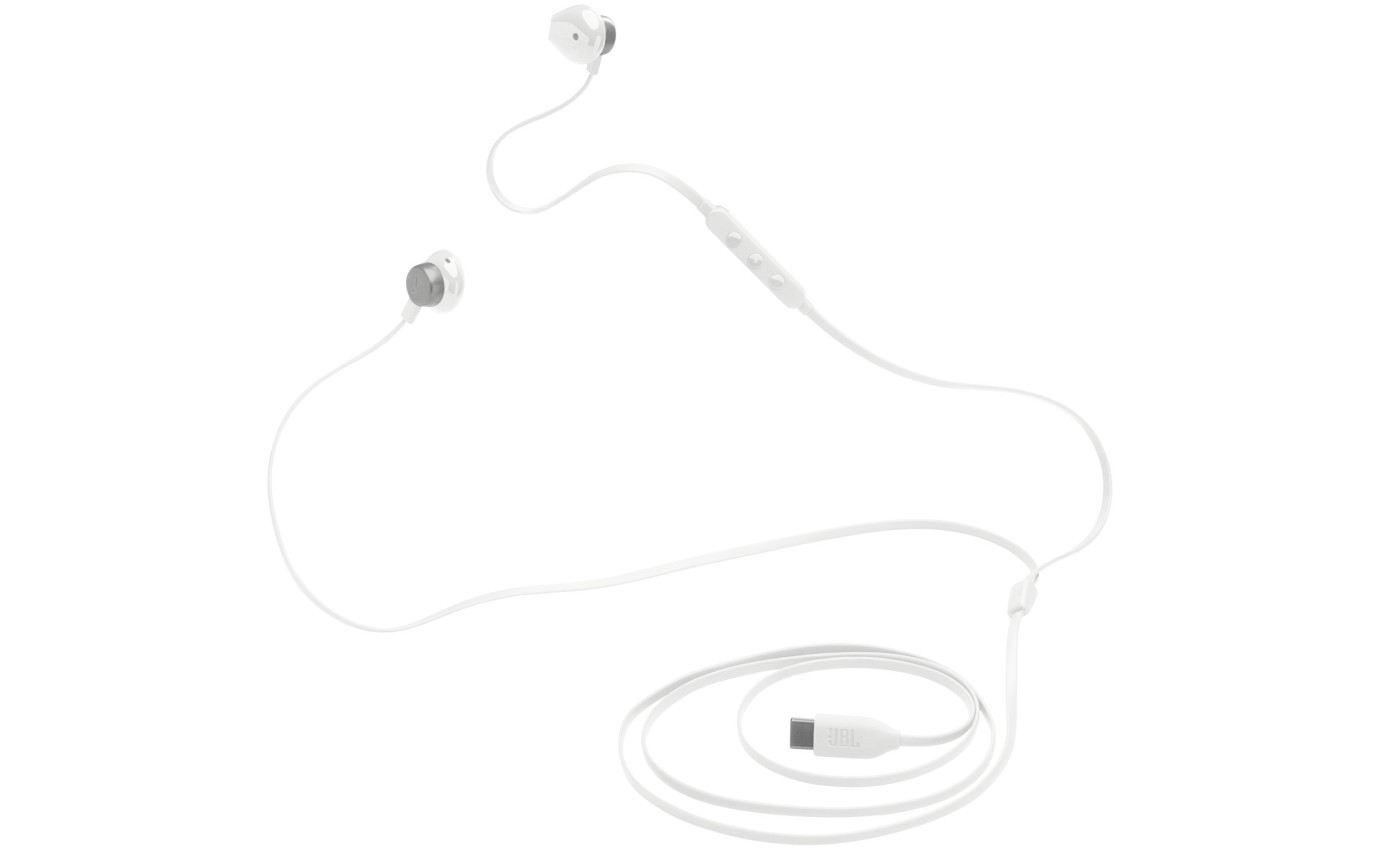 JBL Tune 305C USB-C In-Ear Headphones (White) JBLT305CWHT